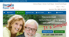 Desktop Screenshot of denturerepairlab.com